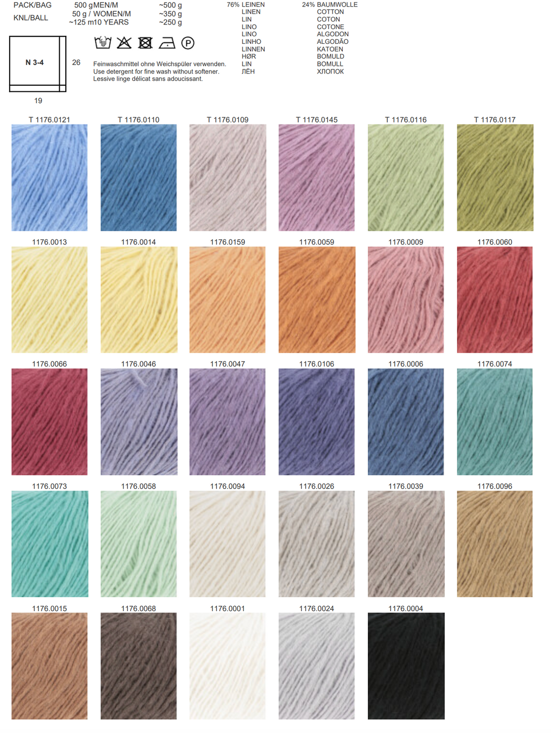 LANGYARNS WOOLDDICTS Whisper 125m/50g in 29 Farben *NEU* Sommer 26 - 100Farbspiele