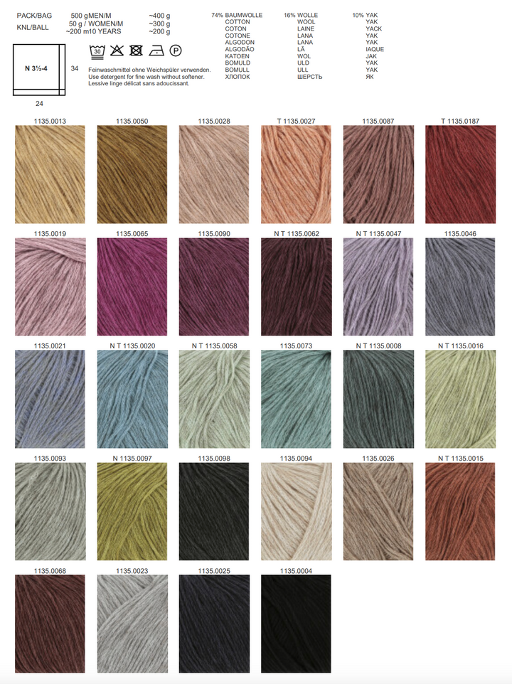 LANGYARNS Vaya  200m/50g 28 Farben * Neue Farben 2026 * - 100Farbspiele