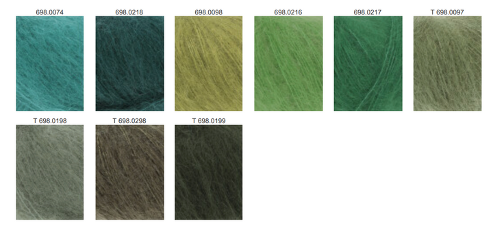 LANGYARNS Mohair Luxe 175m/25g  in 69 Farben - 100Farbspiele