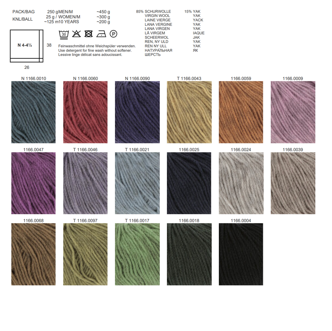 LANGYARNS  Nomad 125m/25g in 17 Farben Neue Farben * 2026 - 100Farbspiele