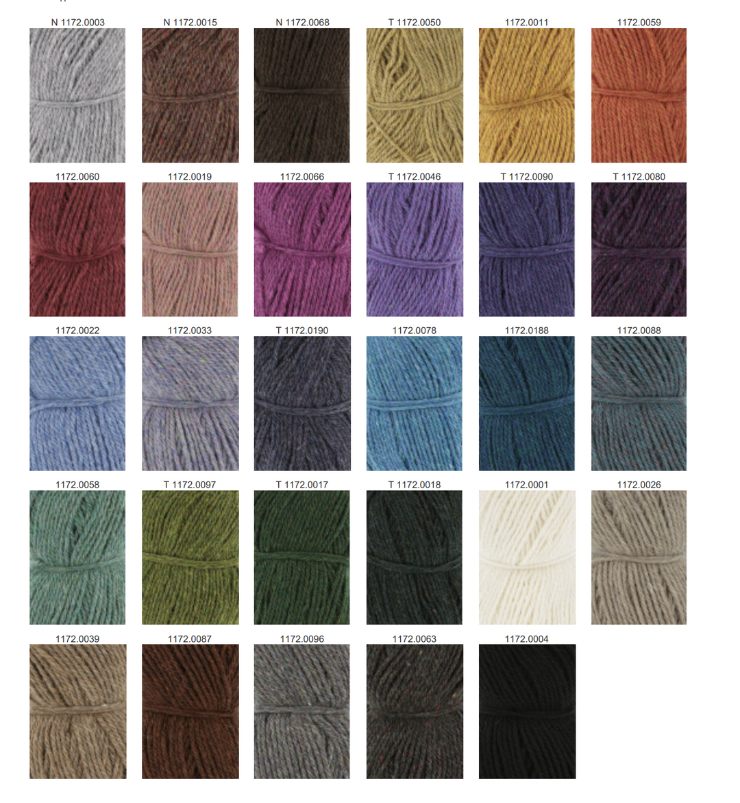 LANGYARNS Donegal Woolen Spun  105m/50g Neue Farben 2026 - 100Farbspiele