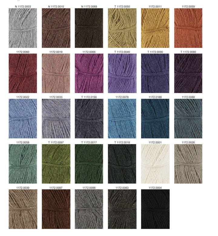 LANGYARNS Donegal Woolen Spun  105m/50g Neue Farben 2026 - 100Farbspiele