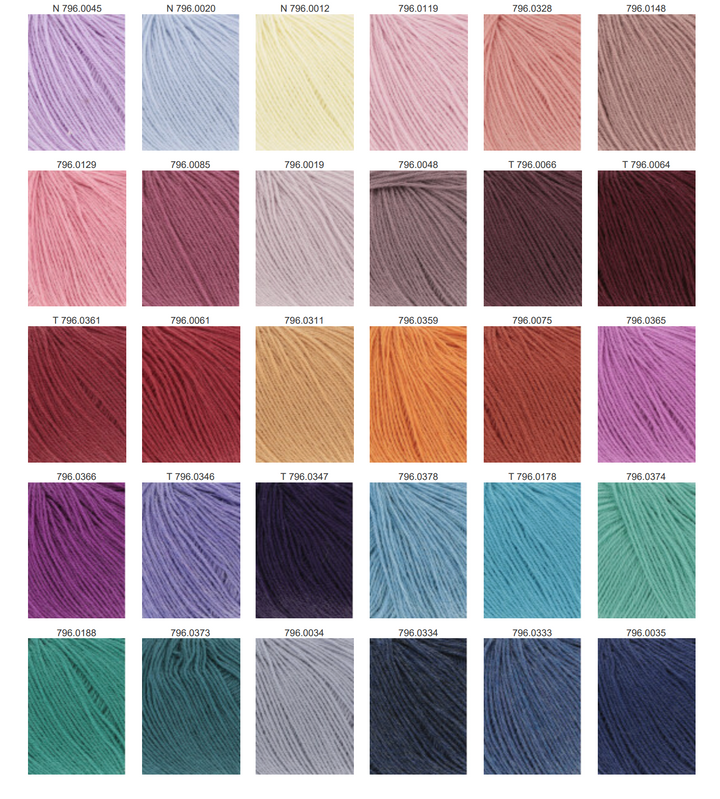 LANGYARNS Merino 400 Neue Farben 200m/25g - 100Farbspiele