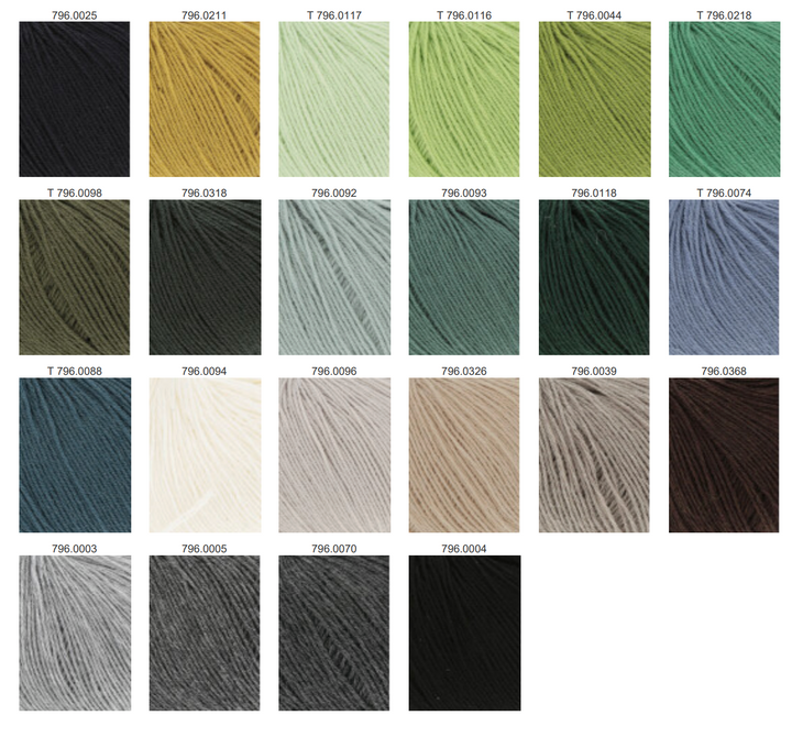 LANGYARNS Merino 400 Neue Farben 200m/25g - 100Farbspiele