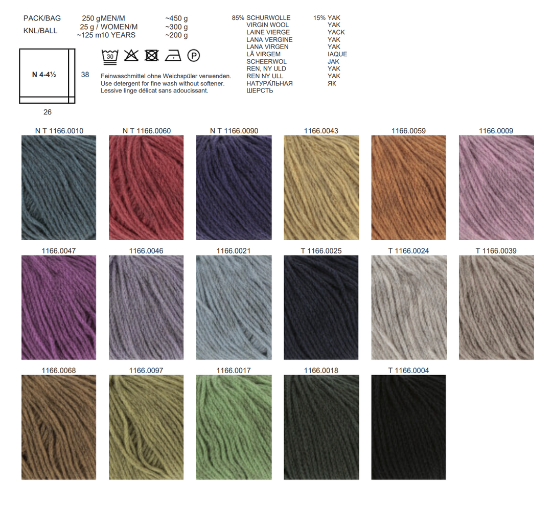 LANGYARNS  Nomad 125m/25g in 17 Farben Neue Farben * 2026/2027