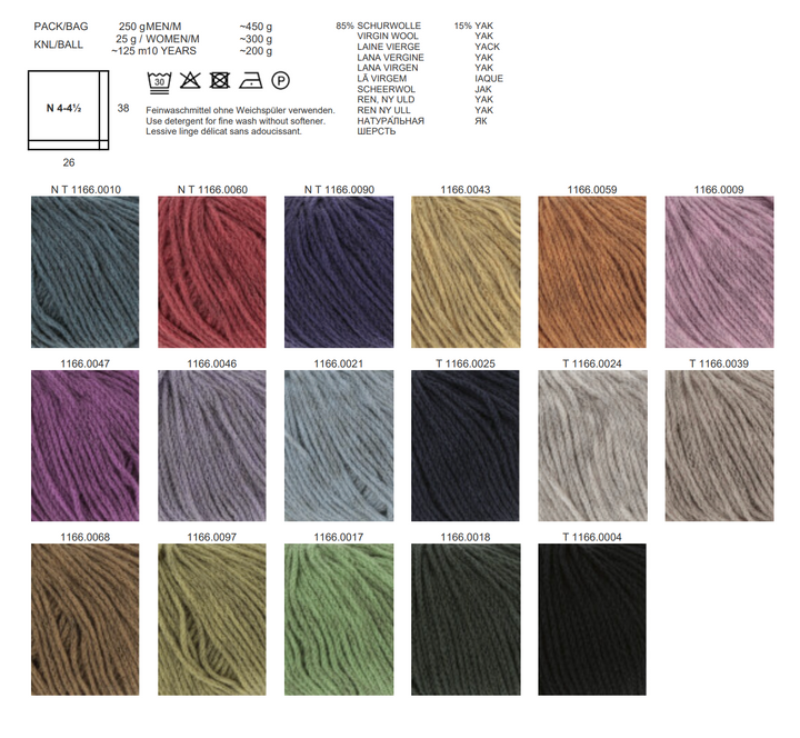 LANGYARNS  Nomad 125m/25g in 17 Farben Neue Farben * 2026/2027