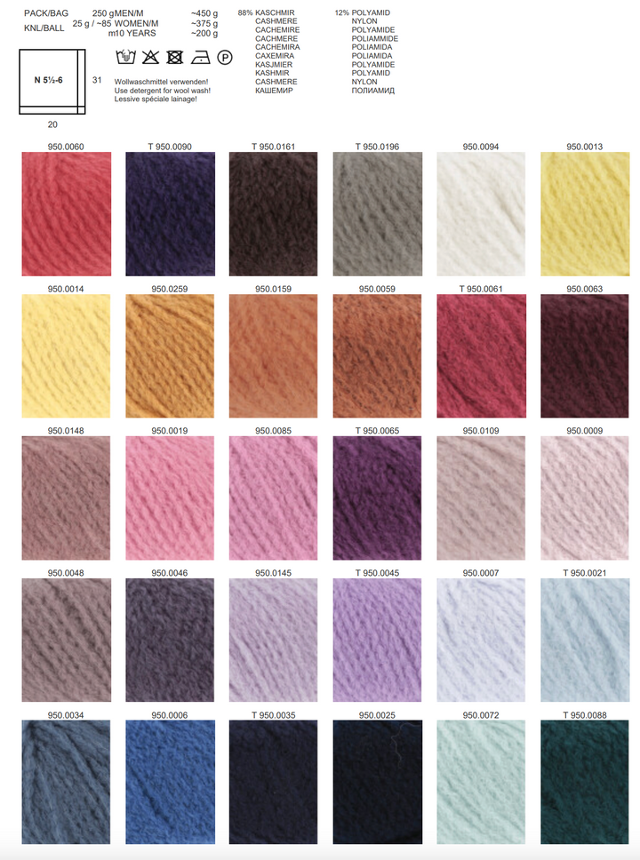 LANGYARNS Cashmere light ** Neue Farben 24/25 **