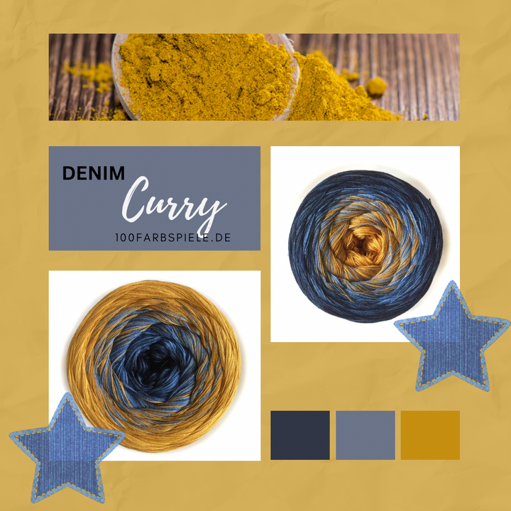 ** DENIM CURRY ** Unikat Classic&PREMIUM - 100Farbspiele