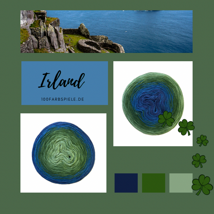 ** IRLAND ** Unikat Classic&PREMIUM - 100Farbspiele