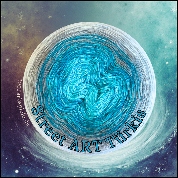 STREET ART TURQUOISE Unique Classic&amp;PREMIUM Bobbel