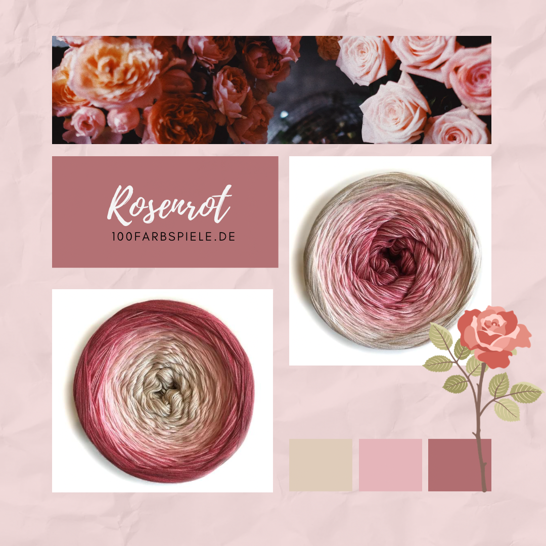 100Farbspiele  Classic&PREMIUM Rosenrot