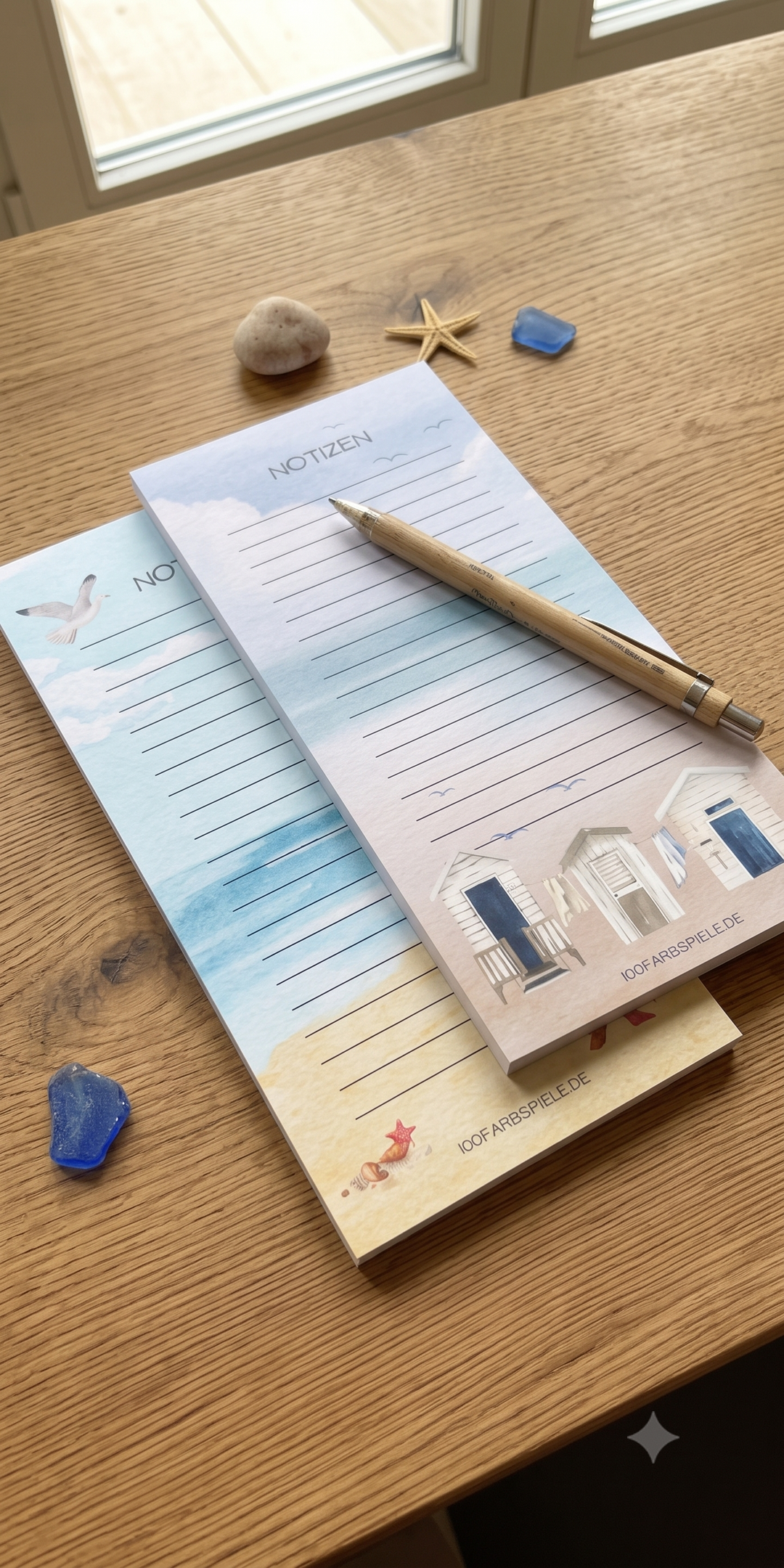 Notizblöcke (2erPack) im maritimen Design by 100Farbspiele