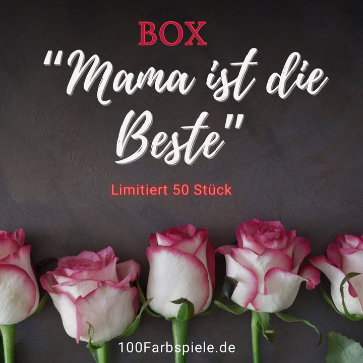 100Farbspiele "Mama ist die Beste" Muttertag - Box  - limitiert auf 50 Stk.