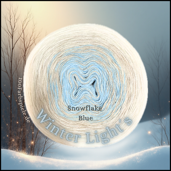 "Winter Light´s" SNOWFLAKE BLUE  Unikat Classic&PREMIUM Bobbel Sonderedition