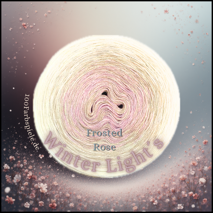 "Winter Light´s" FROSTED ROSE  Unikat Classic&PREMIUM Bobbel Sonderedition