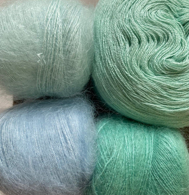 Strick KIT zur Stola " Feel Good " in 15 Farben ** NEU jetzt auch Color ** - 100Farbspiele