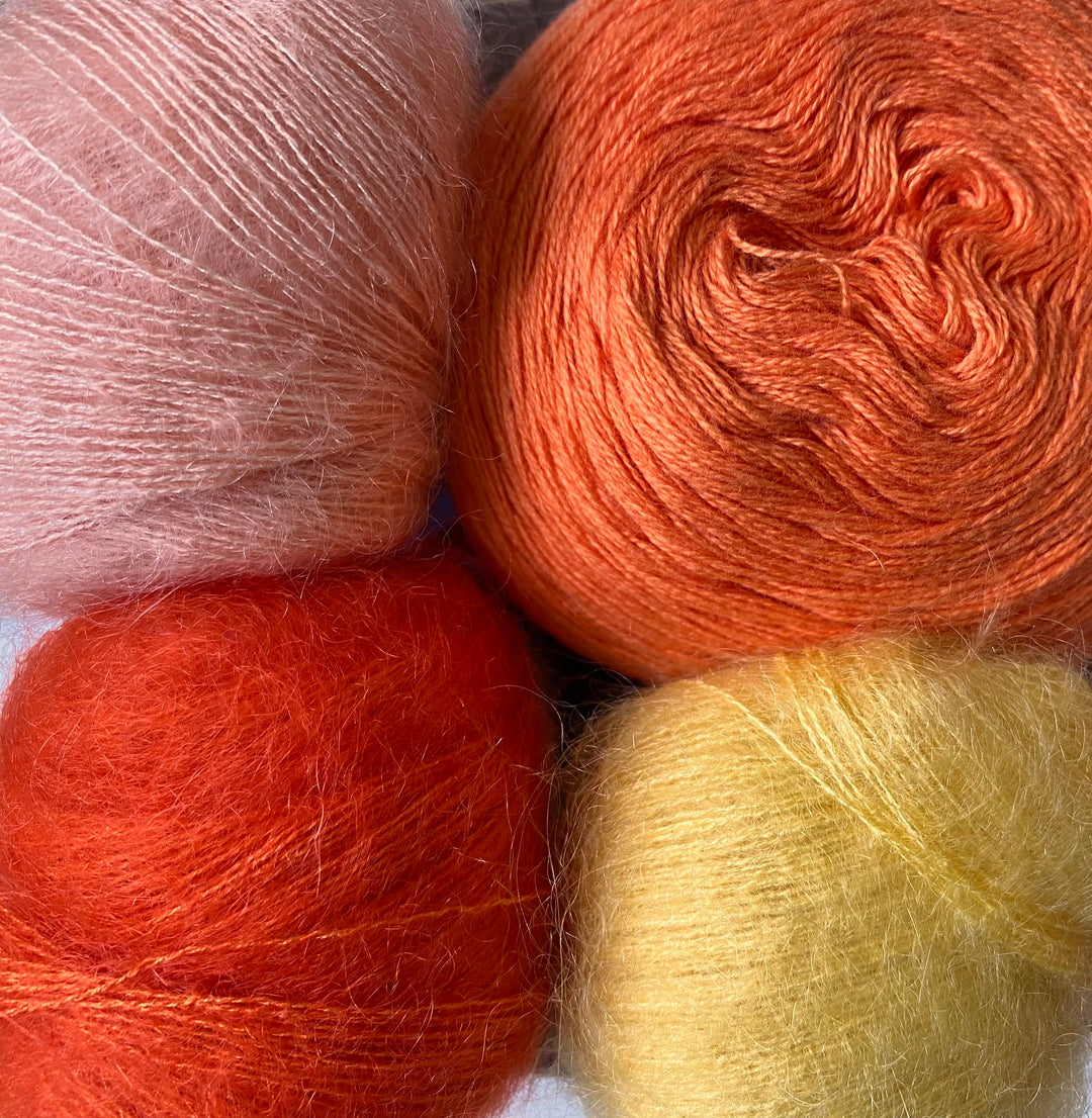 Strick KIT zur Stola " Feel Good " in 15 Farben ** NEU jetzt auch Color ** - 100Farbspiele