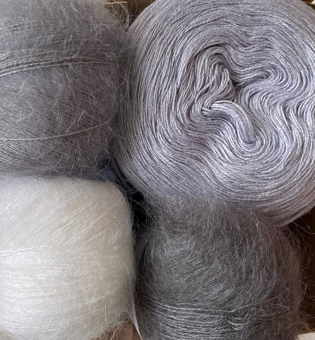 Strick KIT zur Stola " Feel Good " in 15 Farben ** NEU jetzt auch Color ** - 100Farbspiele