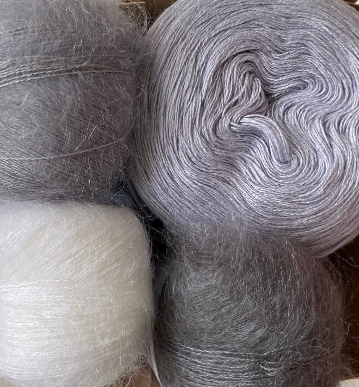 Strick KIT zur Stola " Feel Good " in 15 Farben ** NEU jetzt auch Color ** - 100Farbspiele