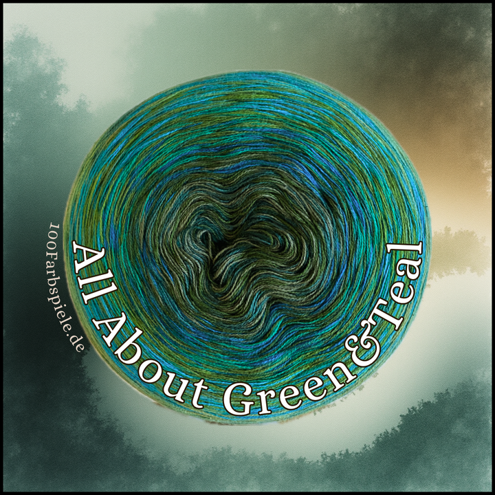 ALL ABOUT GREEN &amp; TEAL unique bobble