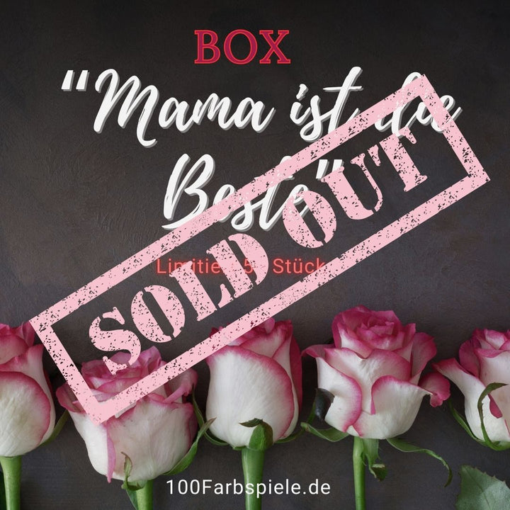 100Farbspiele "Mama ist die Beste" Muttertag - Box  - limitiert auf 50 Stk.