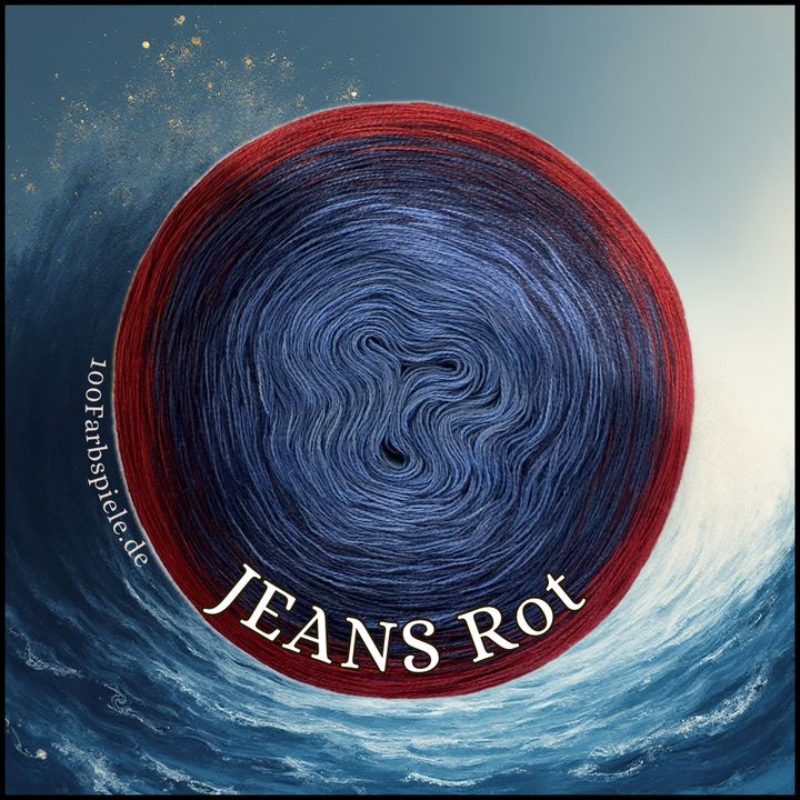 JEANS ROT Unikat  Classic&PREMIUM Bobbel