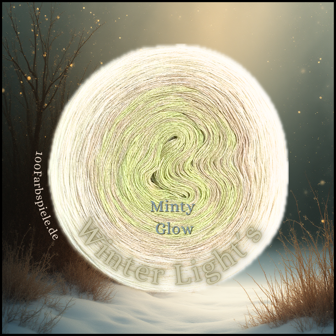 "Winter Light´s" MINTY GLOW  Unikat Classic&PREMIUM Bobbel Sonderedition