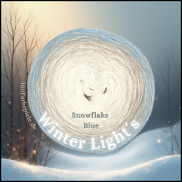 "Winter Light´s" SNOWFLAKE BLUE  Unikat Classic&PREMIUM Bobbel Sonderedition