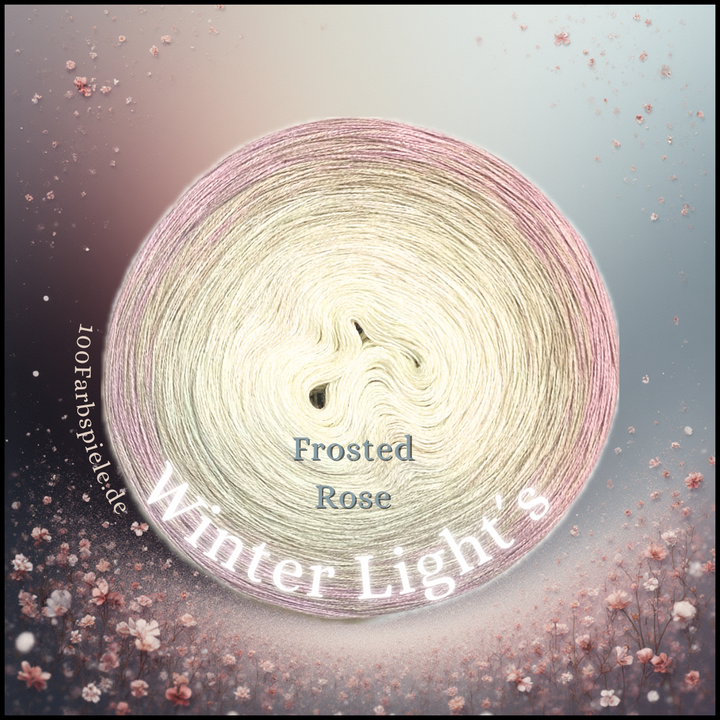 "Winter Light´s" FROSTED ROSE  Unikat Classic&PREMIUM Bobbel Sonderedition