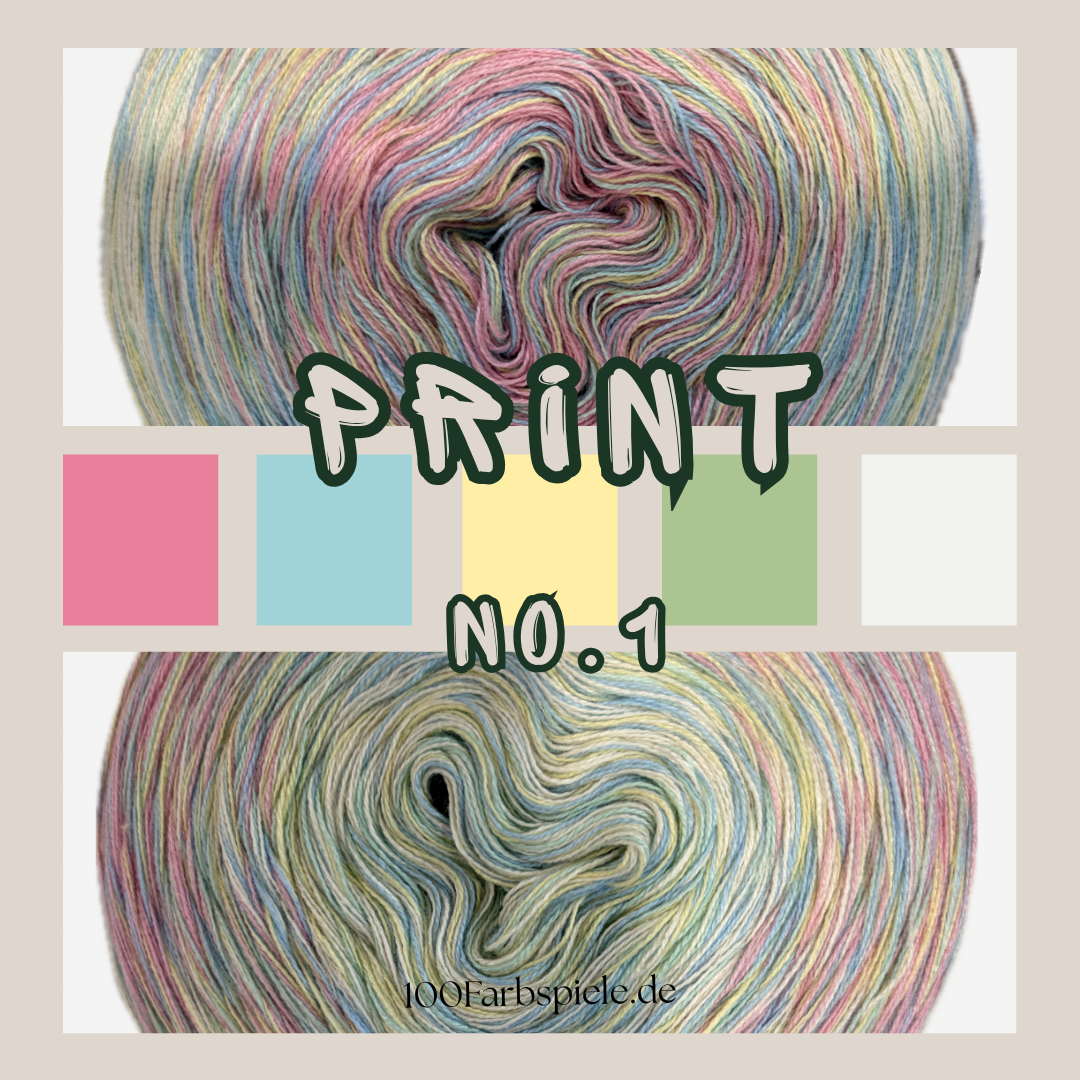 PRINT Unikat Sonderedition 6fach Bobbel - 100Farbspiele