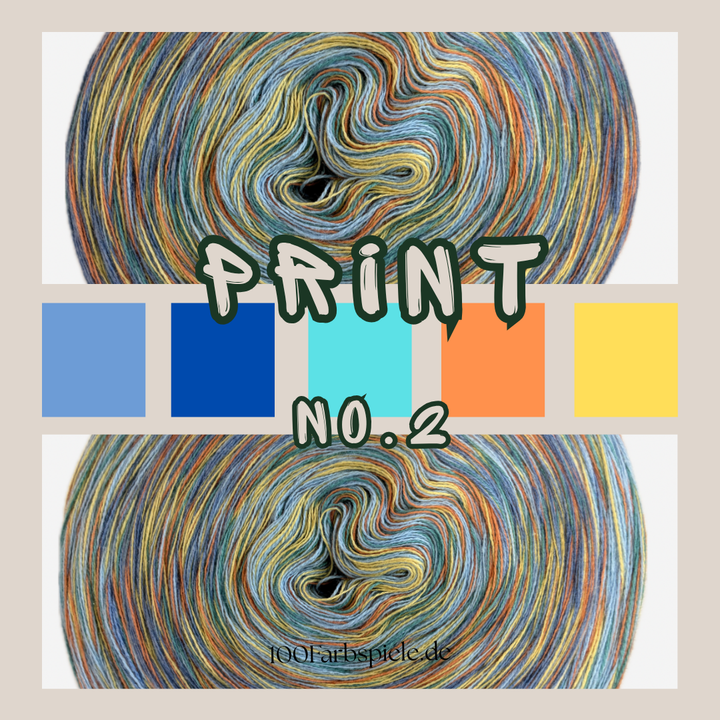 PRINT Unikat Sonderedition 6fach Bobbel - 100Farbspiele
