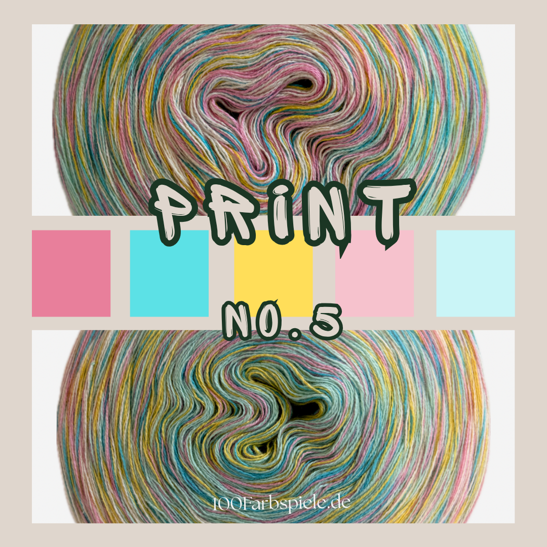PRINT Unikat Sonderedition 6fach Bobbel - 100Farbspiele