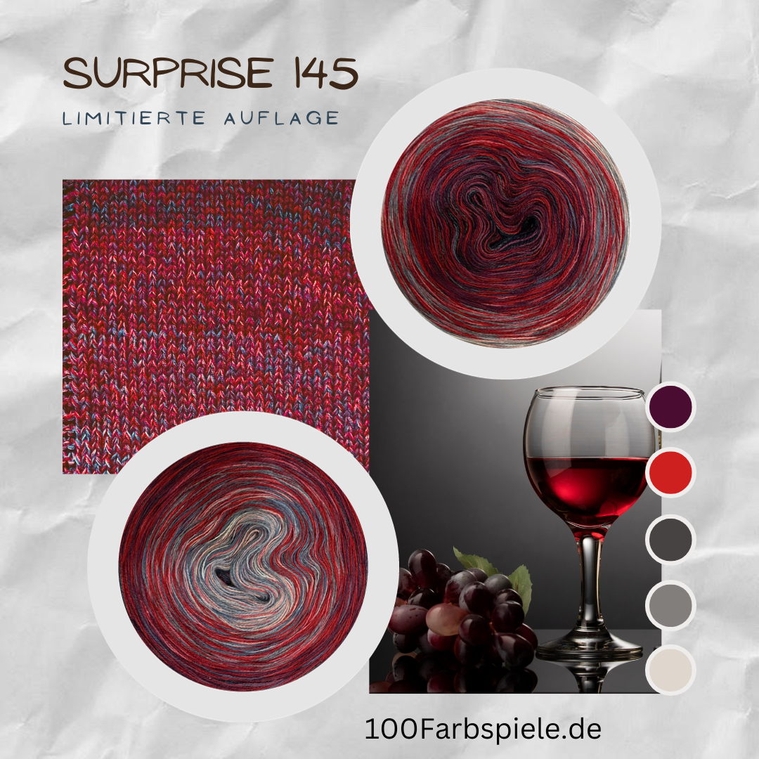 100Farbspiele SURPRISE Kollektion 145 limitiert auf 16 Stk / 200g