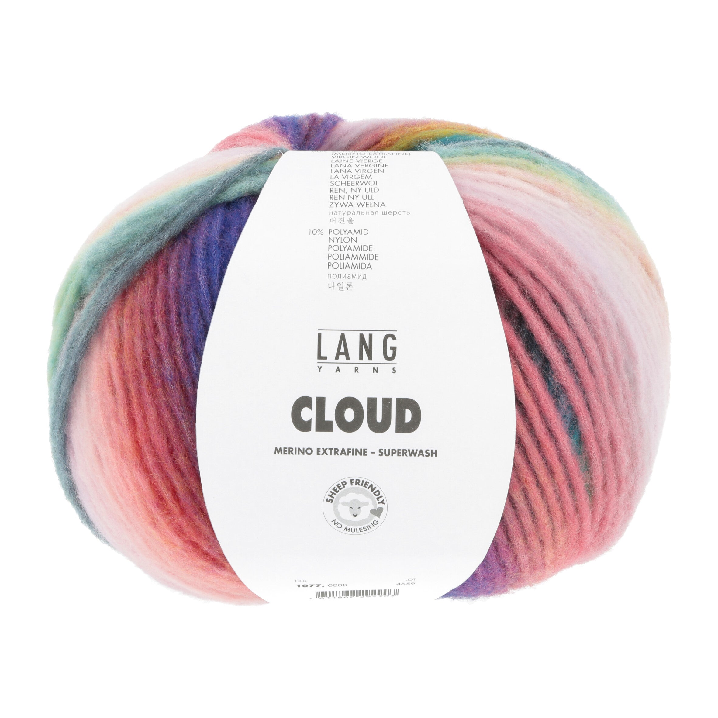 LANGYARNS Cloud weiche Merinowolle Multicolor