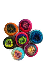 Lade das Bild in den Galerie-Viewer, Das Strick KIT zum bunten Merino-Schal - mit Anleitung
