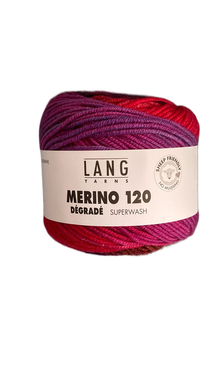 Das Strick KIT zum bunten Merino-Schal - mit Anleitung