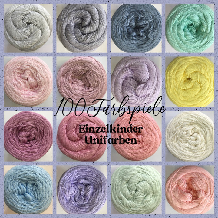 Einzelkinder 6fach in 100 UNIFARBEN