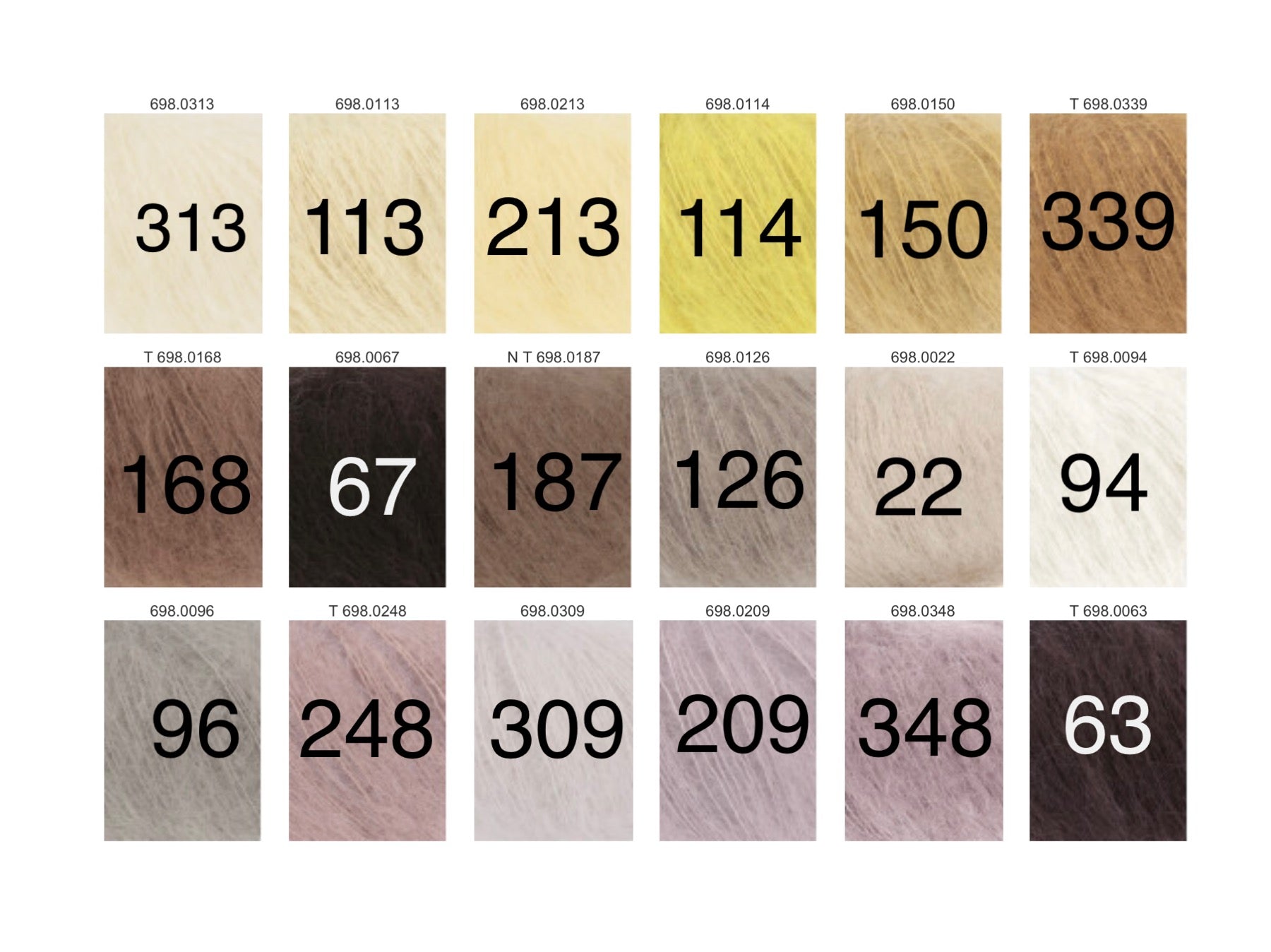 LANGYARNS Mohair Luxe mit Seide in 75 Farben