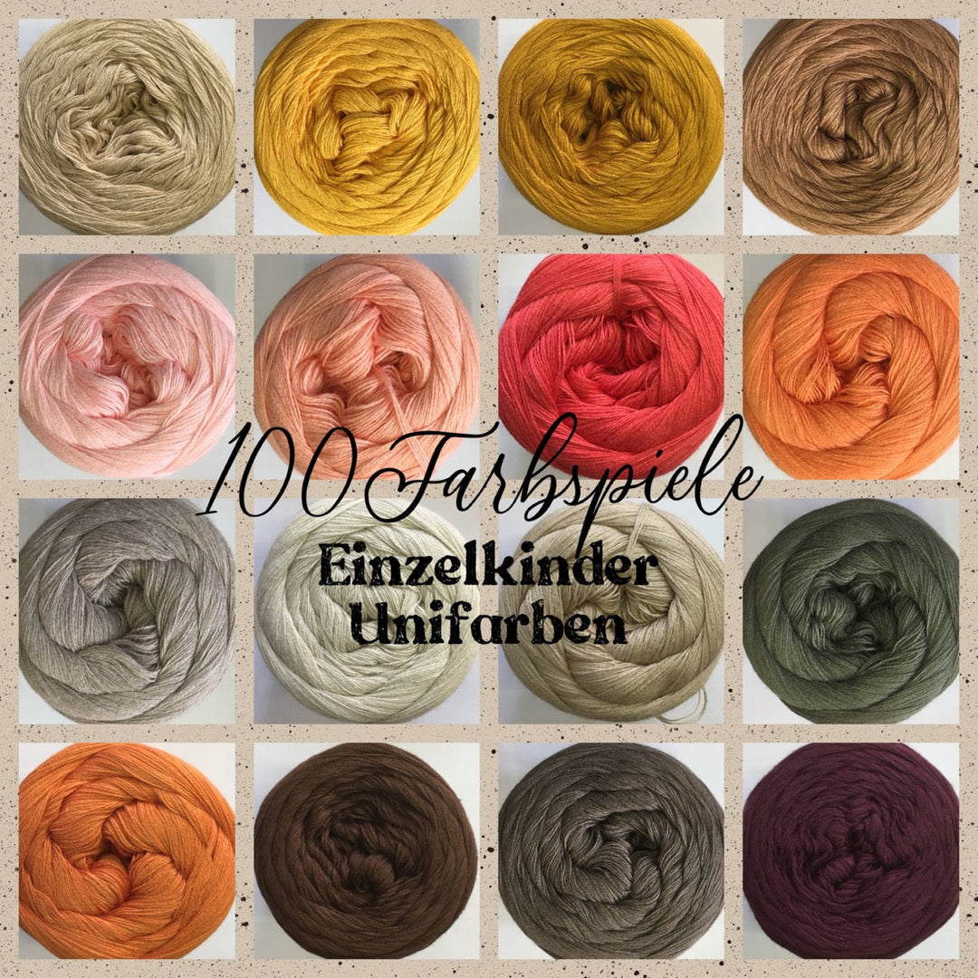 Einzelkinder 6fach in 100 UNIFARBEN