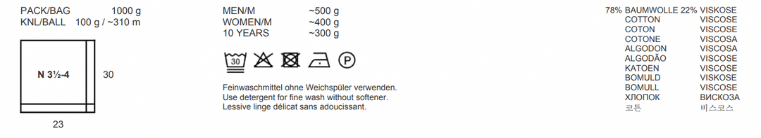 LANGYARNS Paradise Sommer 2023 - 100Farbspiele